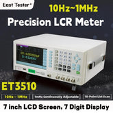ET3510 Précision LCR Mètre de table LCR haute fréquence Pont numérique Réglage automatique du niveau Écran LCD 7 pouces